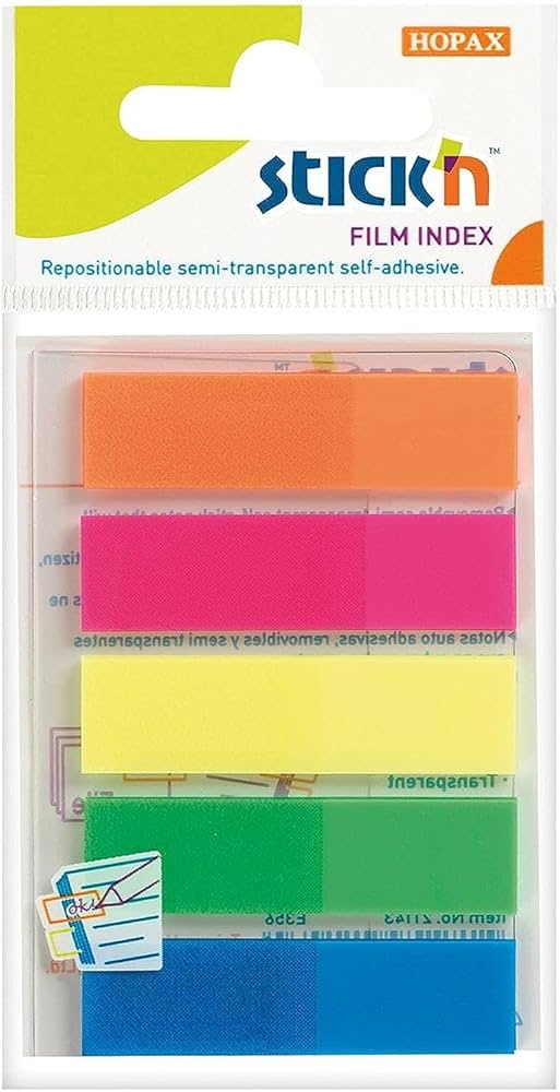 FILM TABS 21050 45MMX12MM 5 NEON COL