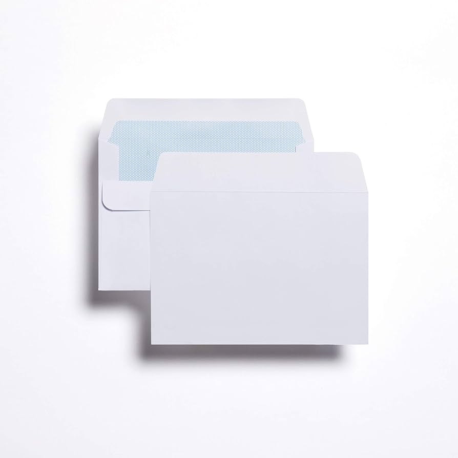 C6 114X162 WHITE PLAIN SELF SEAL ENVELOPE