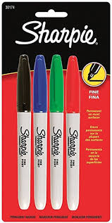 SHARPIE FINE PMARKER STD COL WAL 4