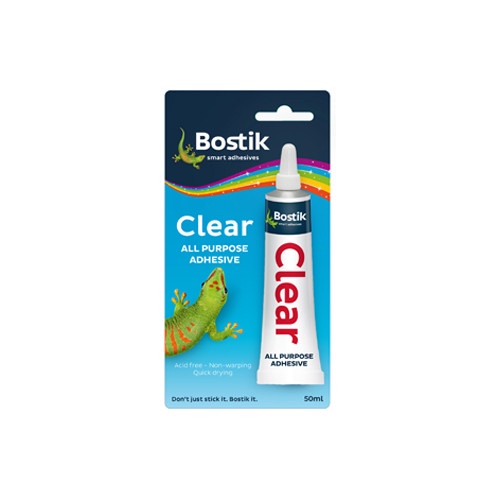 BOSTIK CLEAR ADHESIVE 25ML