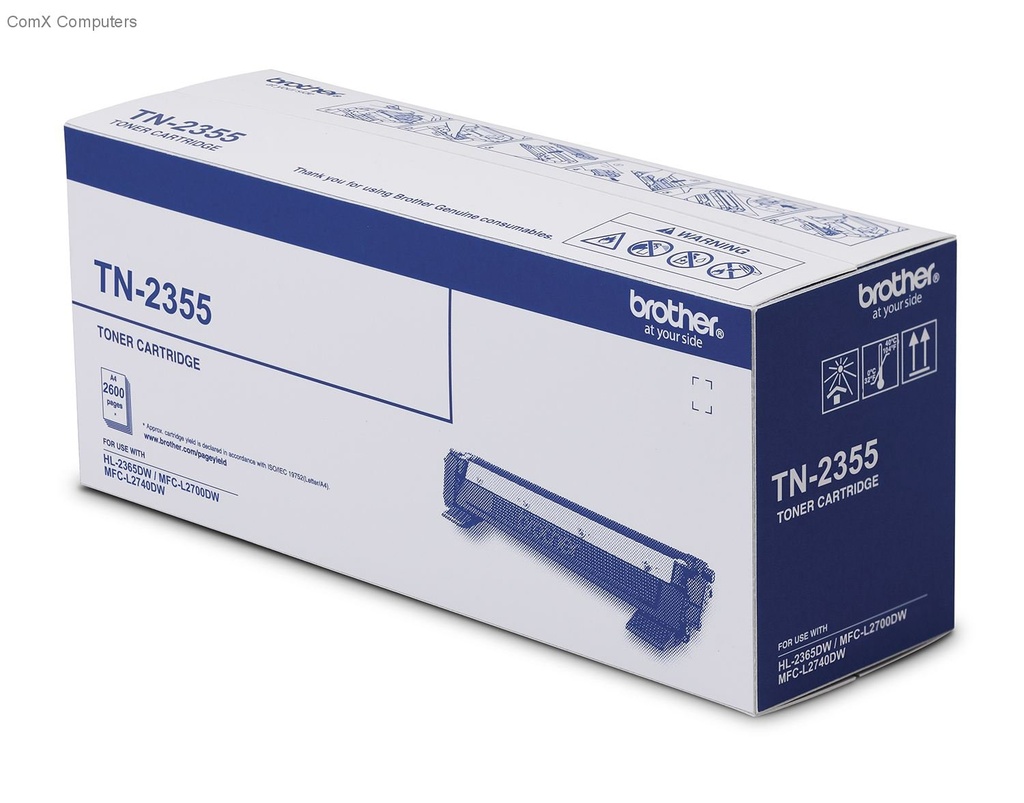 BROTHER TN2355 BLACK TONER FOR HL2365DW MFCL2740DW