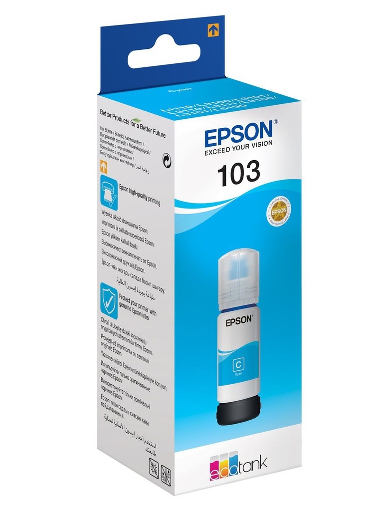 EPSON 103 ECOTANK CYAN INK BOTTLE
