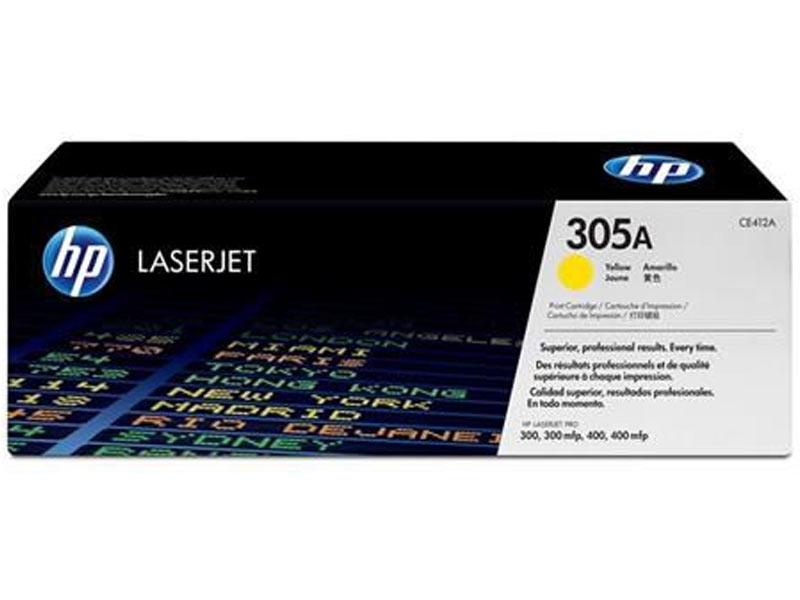 HP CE412A - HP 305A YELLOW TONER CARTRIDGE