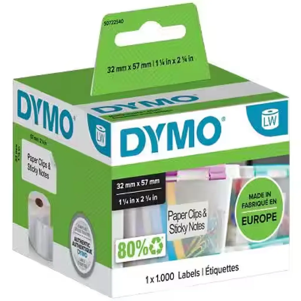 DYMO 35X57 MULTIPURPOSE LABELS(BX 1000)