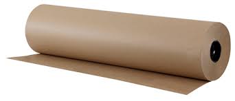 BROWN KRAFT 610MM 80G ROLL
