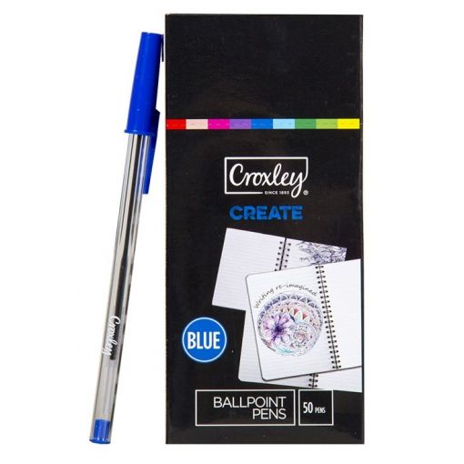 CROXLEY BALL POINT PEN BLUE 