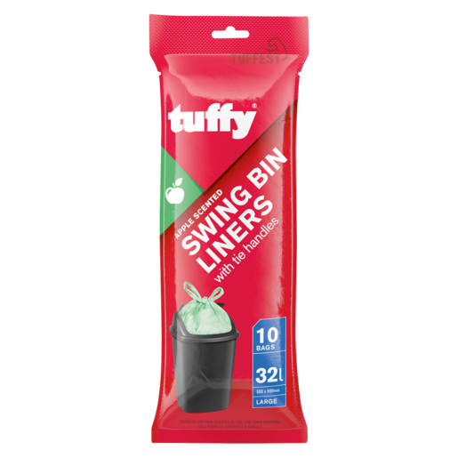 [REFUSE520X540] Swing Bin Liners Tuffy 100% Recycled 10s
