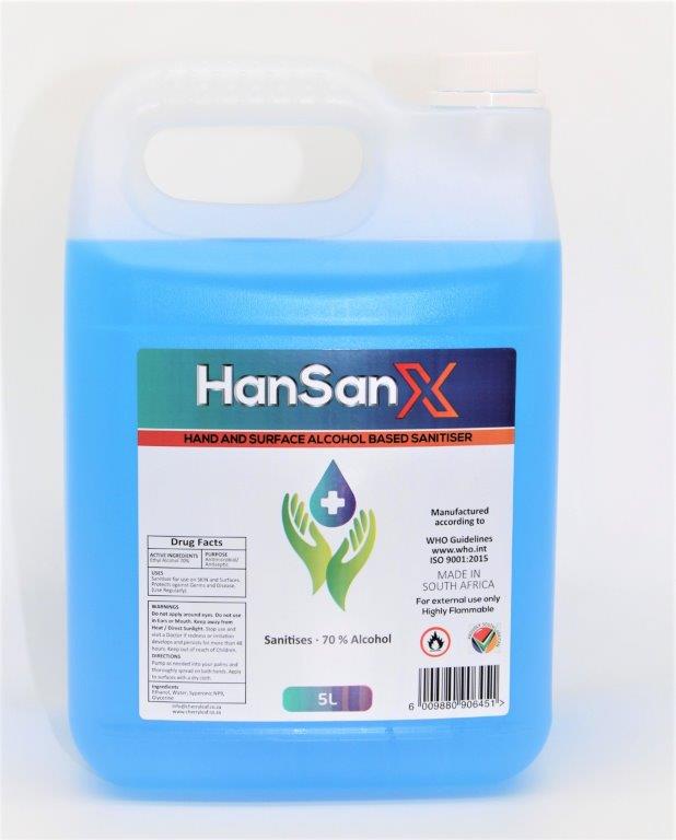 Hand Sanitiser 5L CLEAR