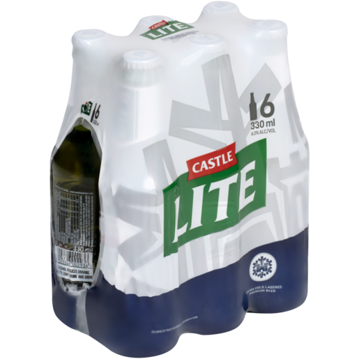 CASTLE LIGHT 340ML NRB BEER 6PACK