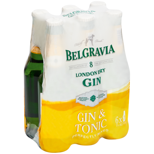 BELGRAVIA GIN AND TONIC 275ML 6PACK