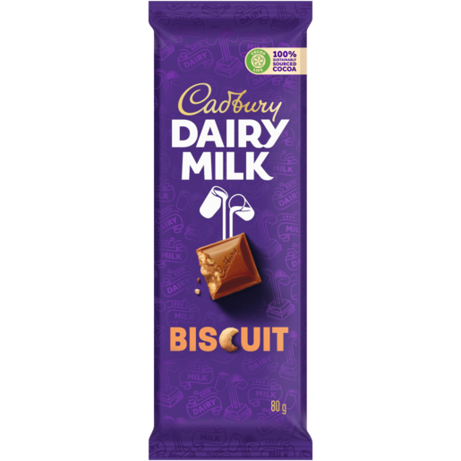 Cadbury Biscuit Slab 80g