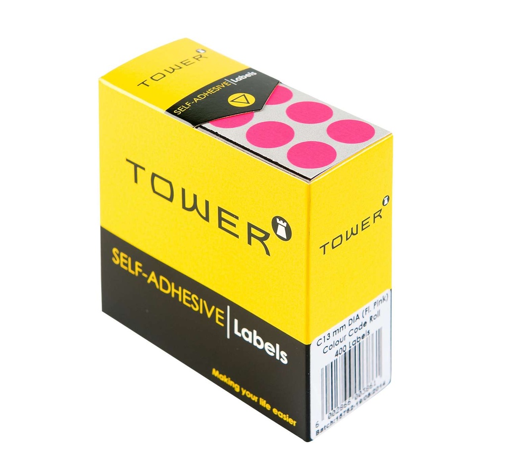 LABELS C13 FLOURESCENT PINK