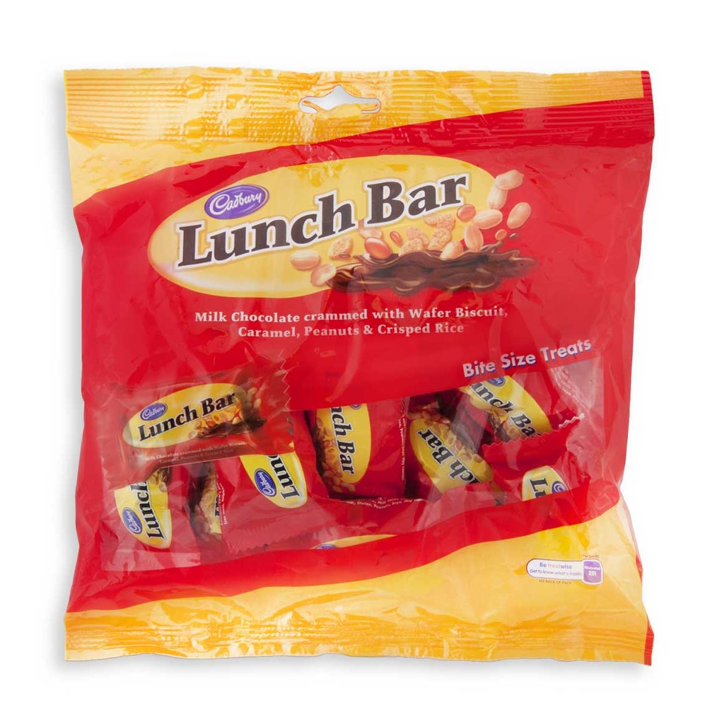Lunch Bar Chocolate Mini Cadbury 144g