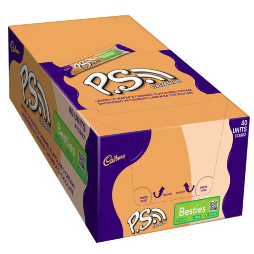[PSCHOC40] Cadbury PS Chocolate Bars 1 x 40's 