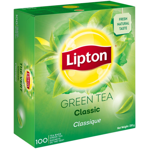 Tea Lipton Green Tea Tagged Teabags 100s