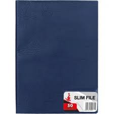 EXECUTIVE FLIP FILE 50P BLUE