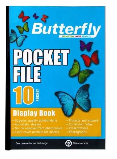 BUTTERFLY POCKET FILE 10 POCKET 