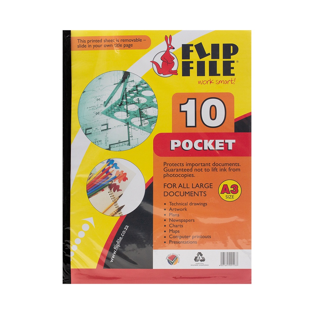 [FILKANGFLIP10PA3] KANGAROO FLIP FILE A3 10P