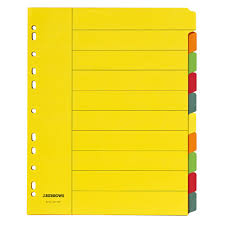 BOARD DIVIDER 10POS YELLOW