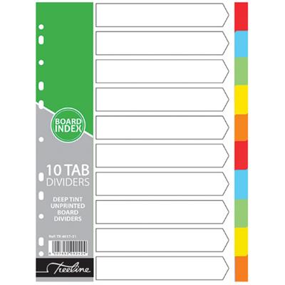 BOARD 1-10 DIVIDER RAINBOW