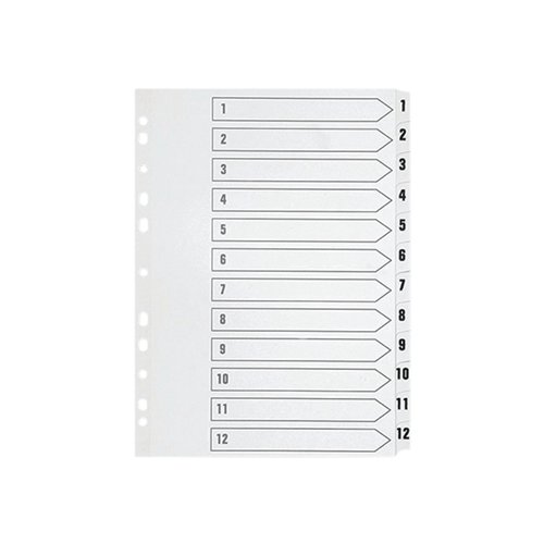 BOARD 1-12 DIVIDER WHITE