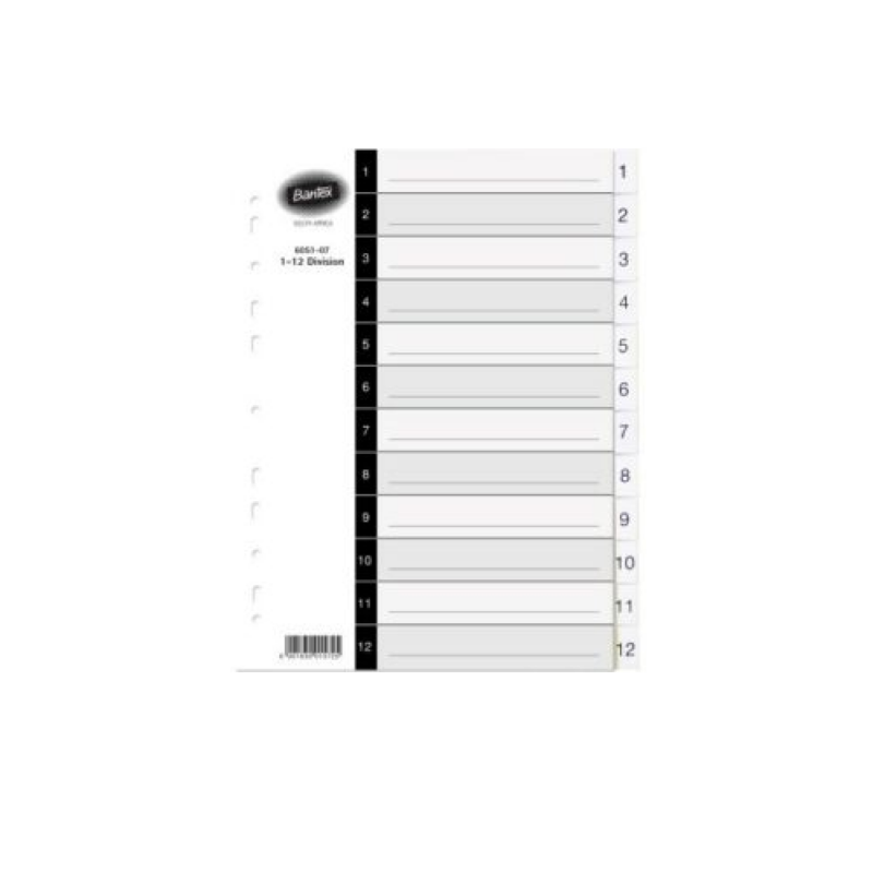 BOARD DIVIDER 20 POS WHITE