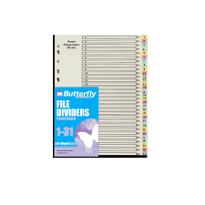 BOARD DIVIDER 31 POS PASTEL