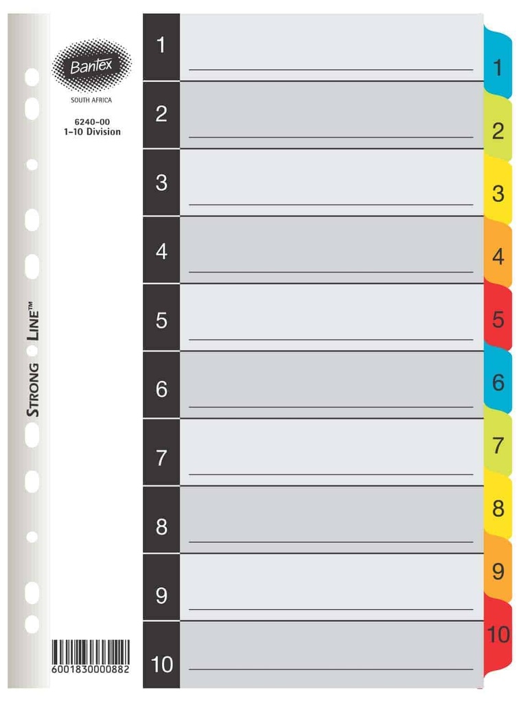 DIV BANTEX 6240 1-10