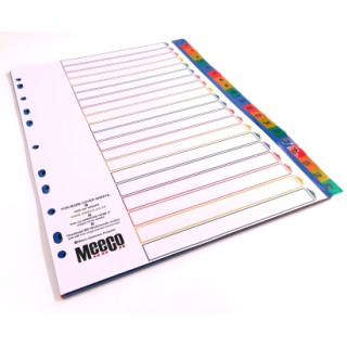 PVC 1-20 DIVIDER PRINTED