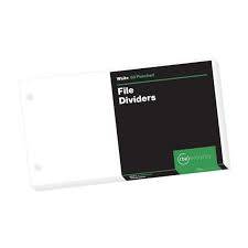 A6 BOARD RBE FILE DIVIDER BRIGHT WHITE (50)