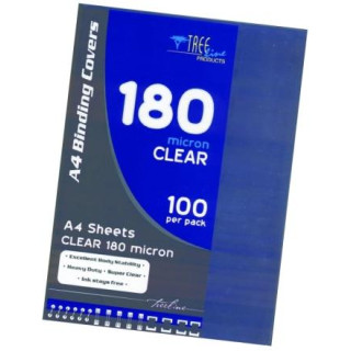 TREELINE BINDING COVER CLEAR 180MIC