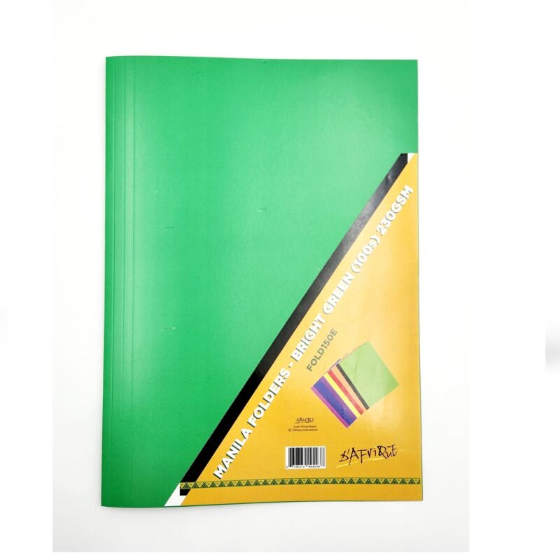MANILLA FOLDER A4 BRIGHT GREEN DONAU