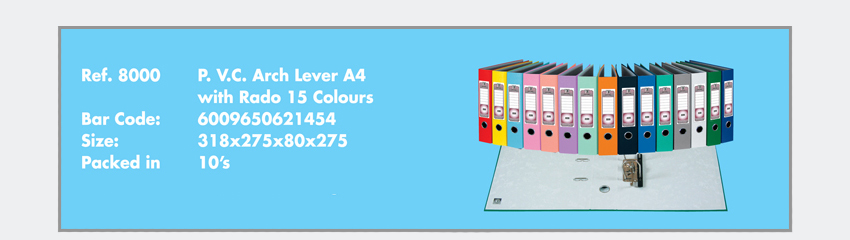 FILES A4 PVC 8000 L/A FILE BLACK