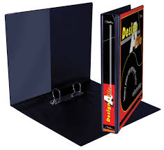 DESIGN A FILE PVC 2D 25MM BINDER BLACK