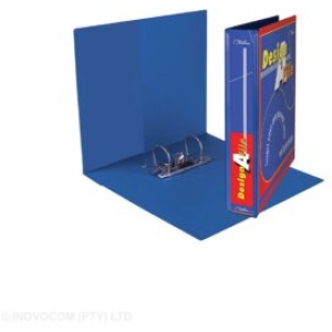 DESIGN A FILE PVC 2D 25MM BINDER BLUE