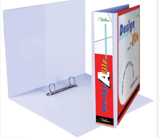 DESIGN A FILE PVC 2D 50MM BINDER WHITE