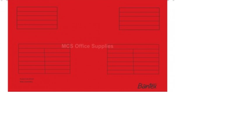 BANTEX 3470 SUSP FILE F/S RED