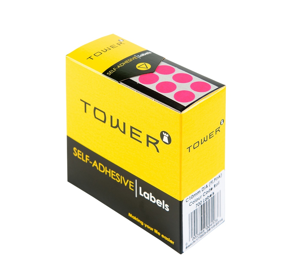 LABELS C10 FLOURESCENT PINK