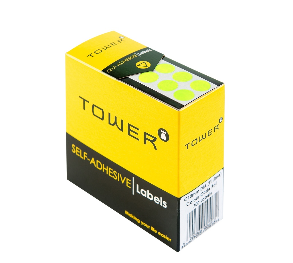 LABELS C10 FLOURESCENT YELLOW