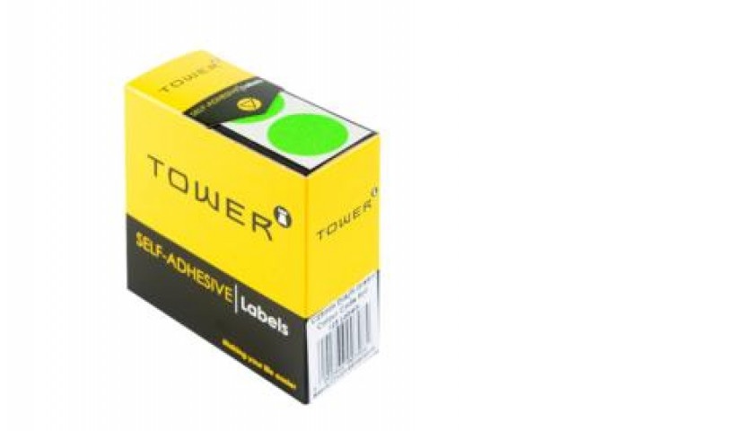 LABELS C25 FLOURESCENT GREEN