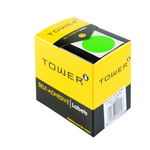 LABELS C32 FLOURESCENT GREEN