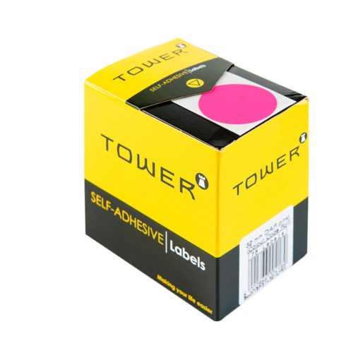 LABELS C32 FLOURESCENT PINK