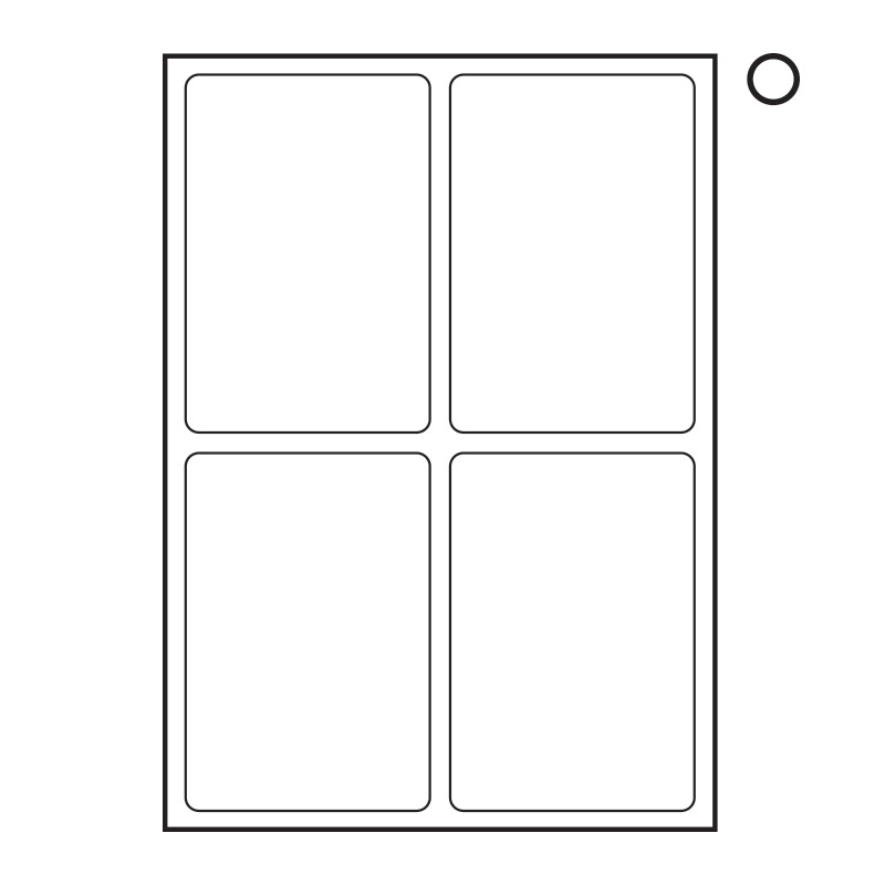 LABEL LASER 26X13.5MM 168 UP WHITE