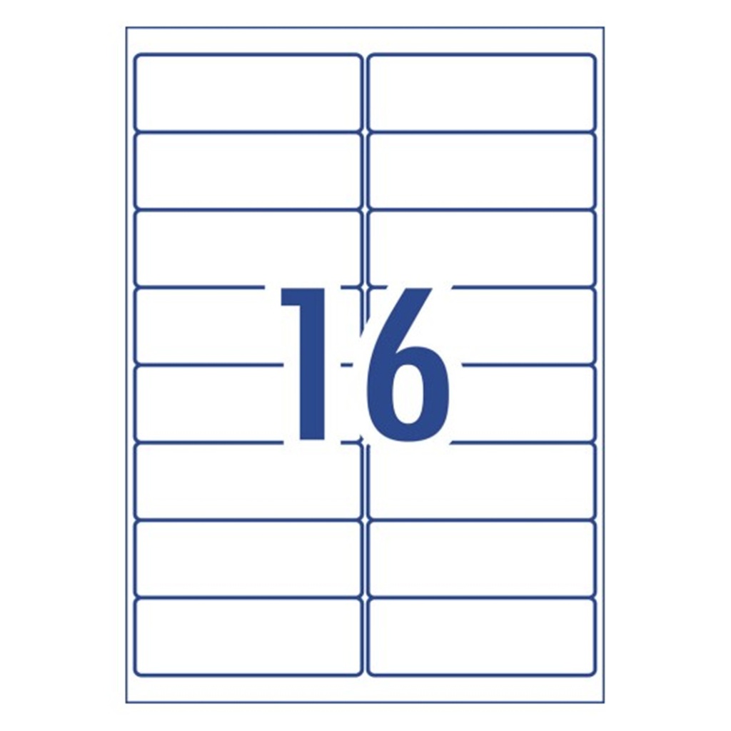 LABELS LASER 99.1X34 16UP WHITE