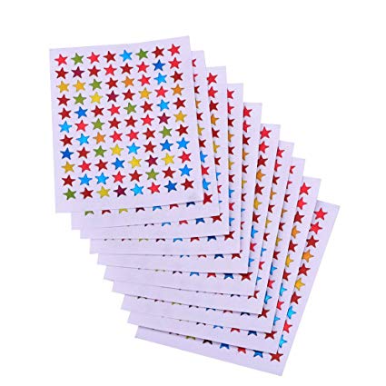 LABELS STARS ASSORTED