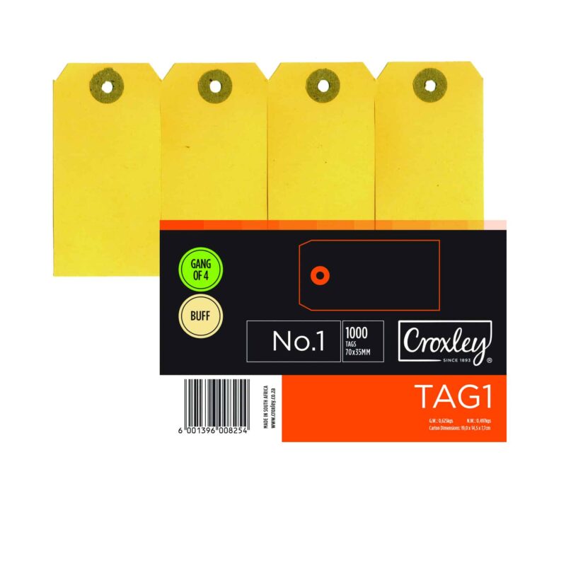 CROXLEY BUFF TAGS NO.4 (BX1000)