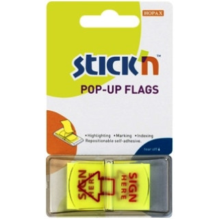 TAPE FLAGS 26015 LEMON SIGN HERE