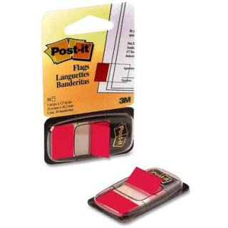 TAPE FLAGS 3M 680 25.4X43.6MM RED