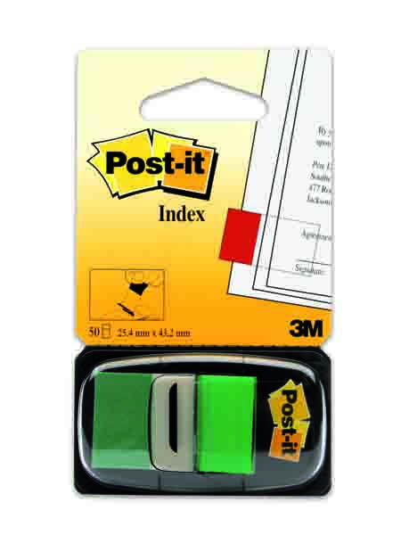 TAPE FLAGS 45X25MM GREEN