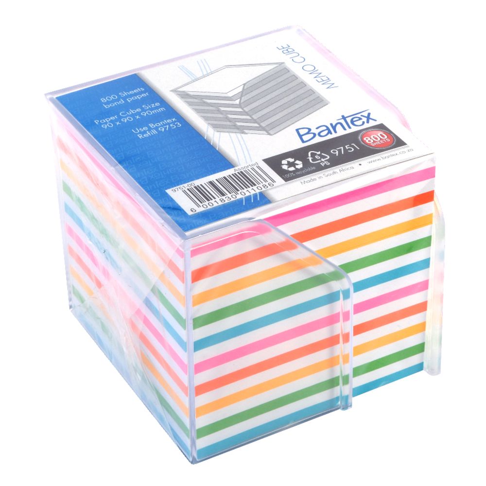 BANTEX 9751 MEMO CUBE RAINBOW
